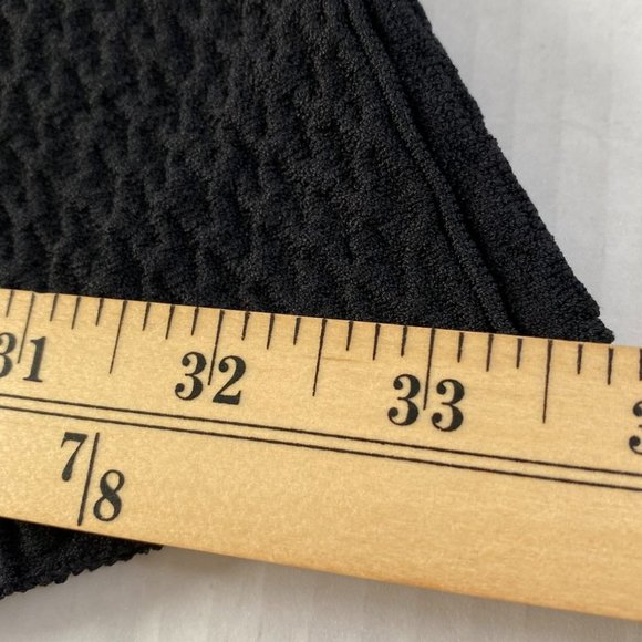 Cabi Womens Amelie Skater Circle Skirt Textured Ribbed Flare Black Knit Size M - Picture 8 of 8